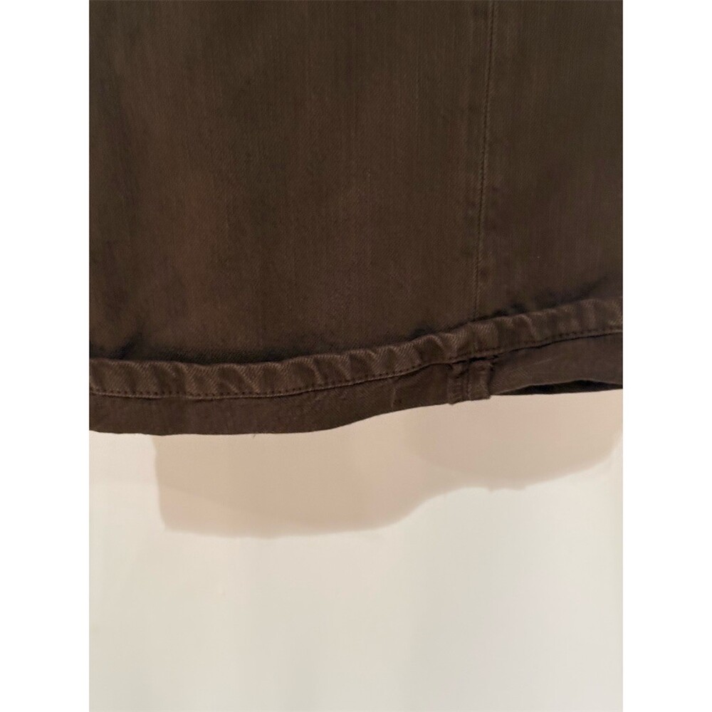 ZARA Jeans Womens Size 12 Brown Dark Wash Straight Leg Mid Rise 5-Pocket - Picture 5 of 8